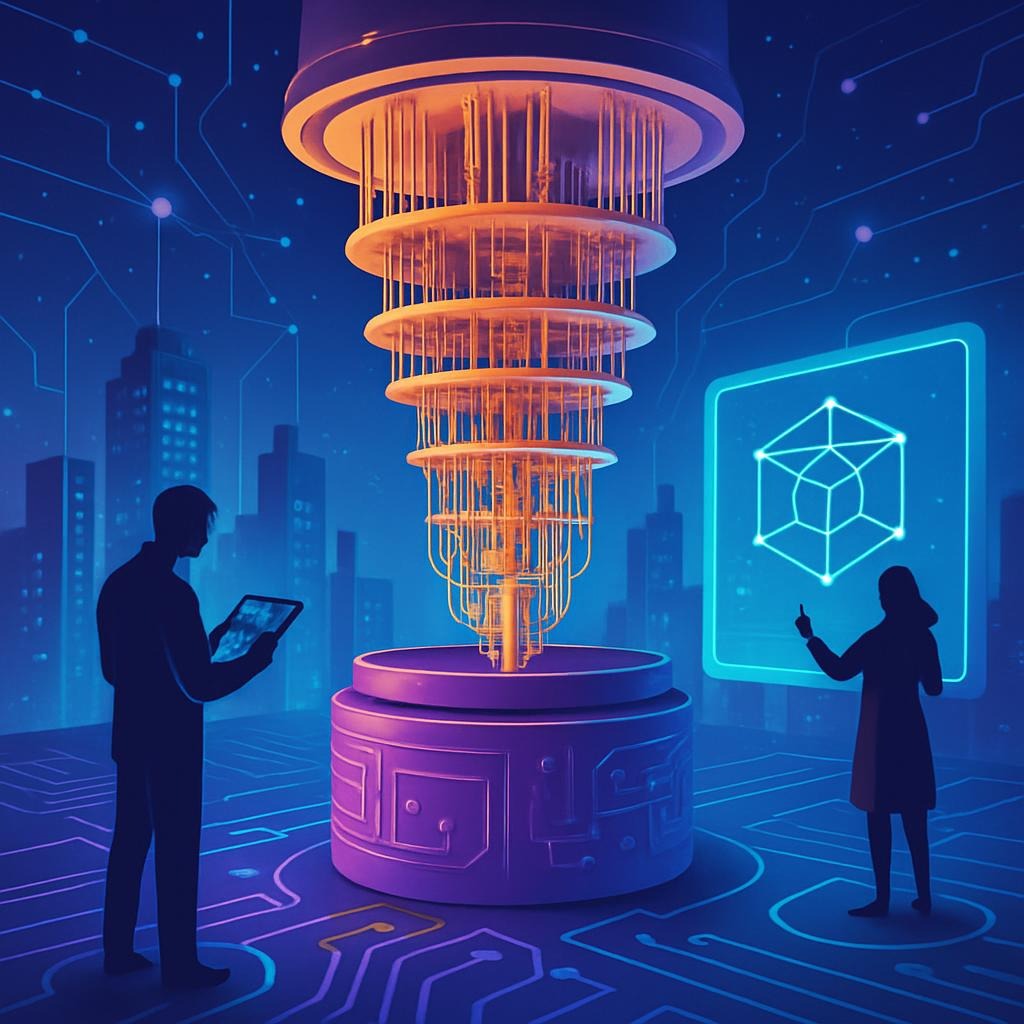 An illustrative image of quantum computers and their future