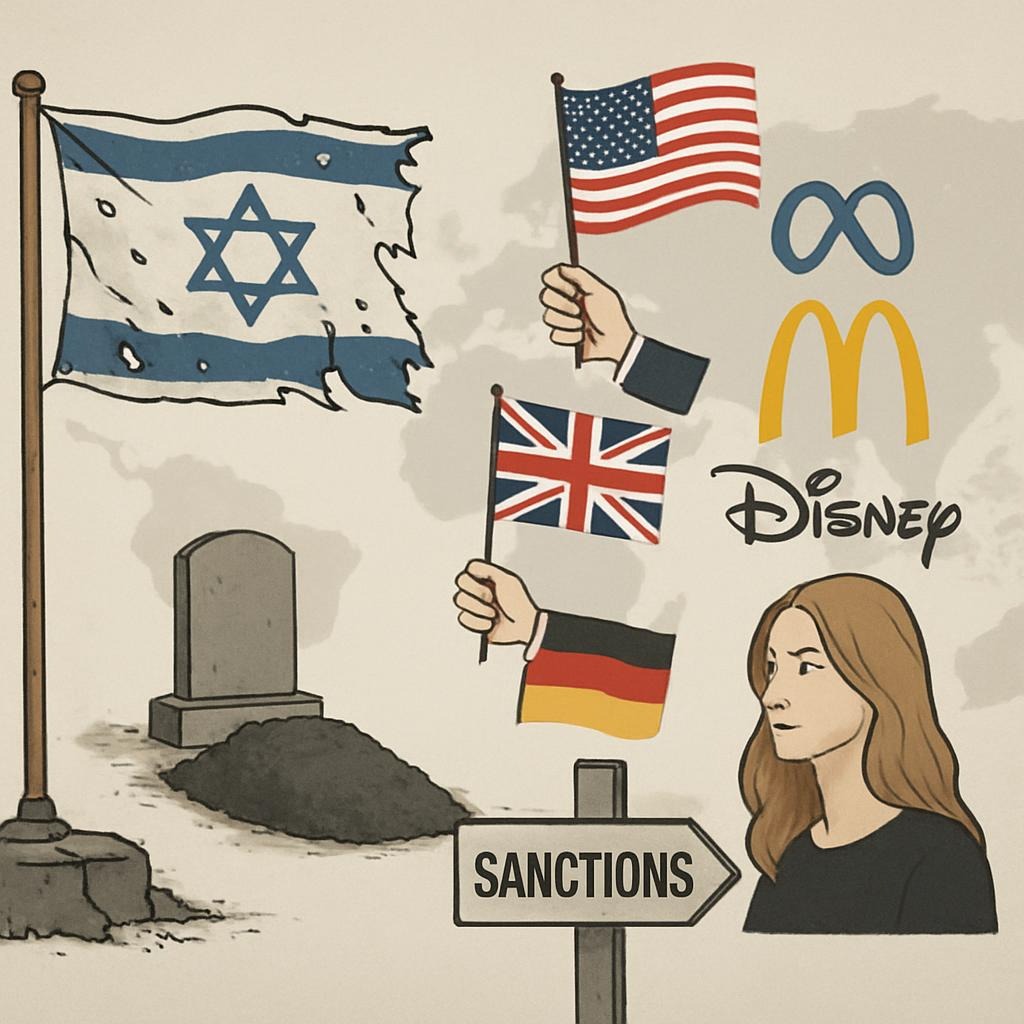 Israel’s losses since October 7, 2023, its global supporters, corporate and celebrity backing, rising isolation, and future diplomatic prospects