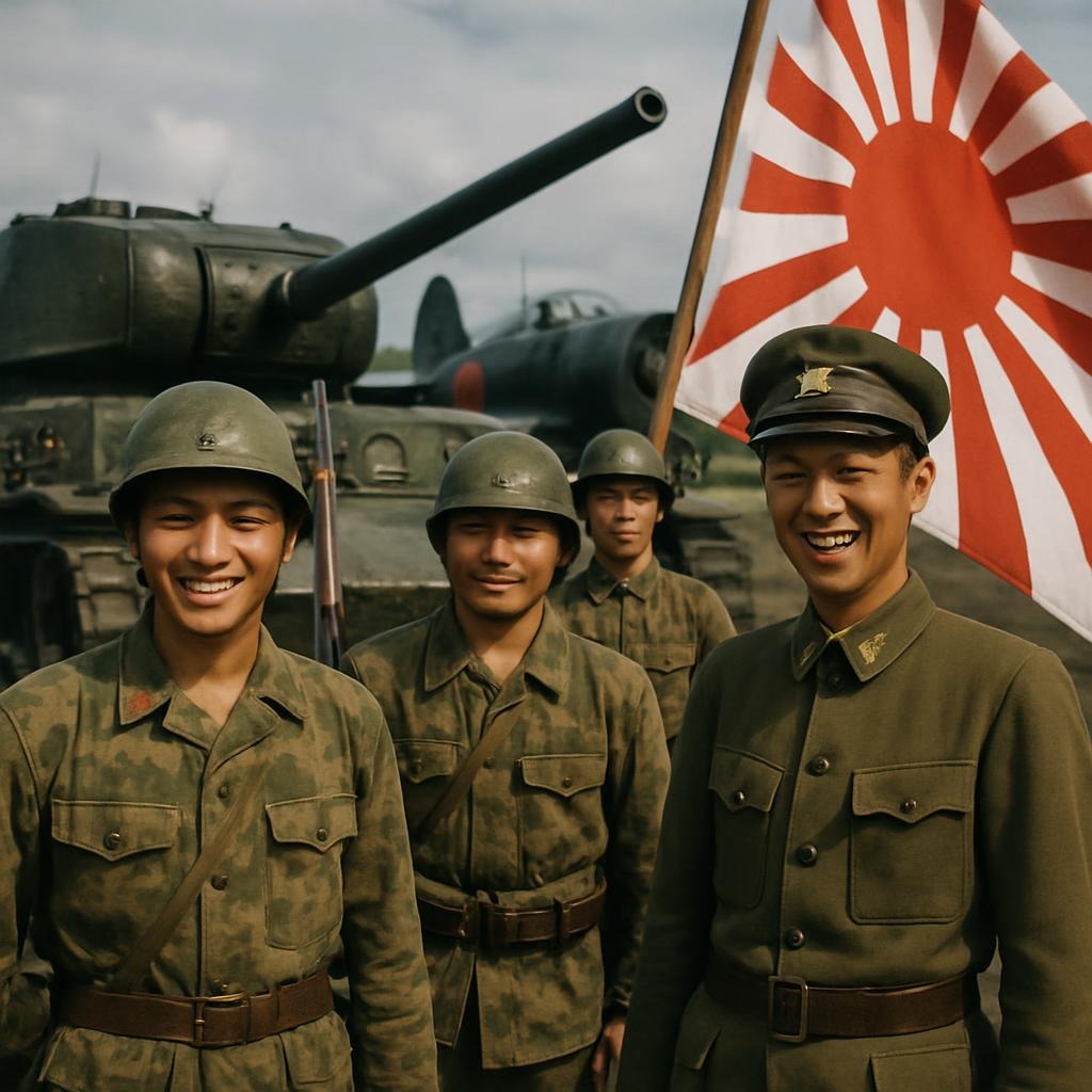 The Japanese army is pleased, and Japan is building a strong military arsenal.