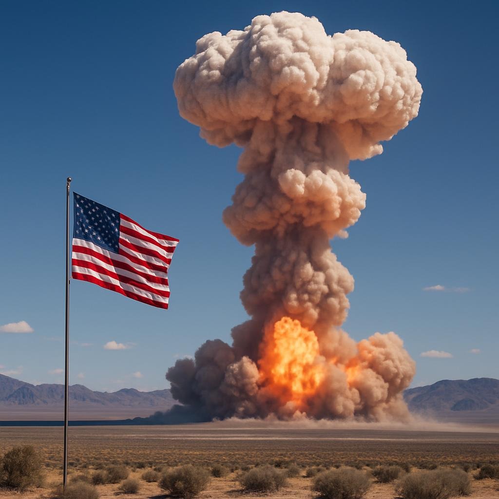 The United States of America immediately authorizes nuclear testing.