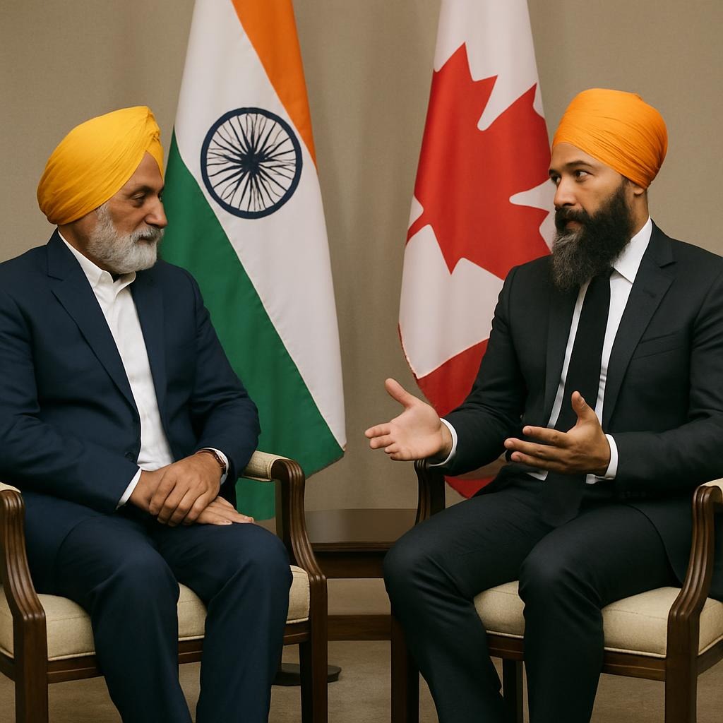 What do you know about the political role of Sikhs between Canada and India?