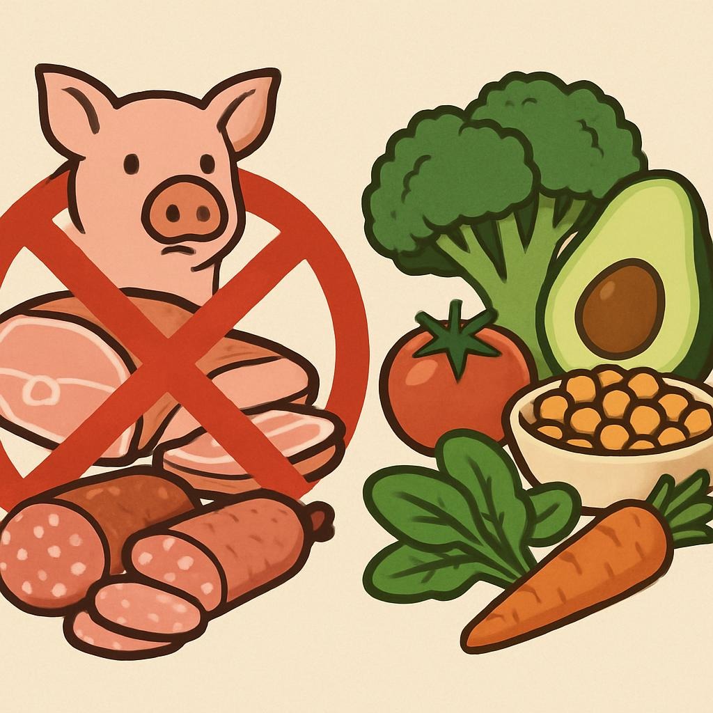 the dangers of pork and processed meats, and about healthy alternatives to them